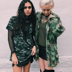 LF revolve vintage camo military jacket 1999 90s